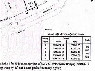 Bán nhà quận 12 đường thạnh xuân 52 dt 5x16m hướng đông nam đường ô tô 7m