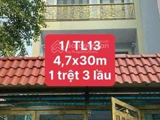 Bán nhà đường thạnh lộc 13 dt 4,7x30m gần uỷ ban phường thạnh lộc và khu trường học cấp 123