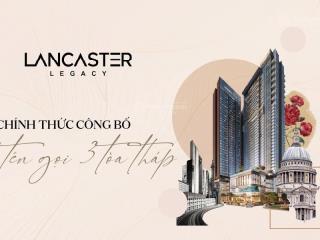 Căn hộ hạng sang lancaster legacy quận 1  giỏ hàng cđt  ck 11%  htls 12 tháng  tặng 2 năm pql