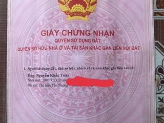 Chính chủ bán nhà ở ngõ 7 bùi sỹ lâm thị trấn tân phong.