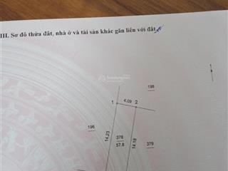 Chính chủ bá gấp 58m2 đất biên giang hà đông, mt 4.05m, nở hậu, sổ đỏ, giá tốt 3.85 tỷ