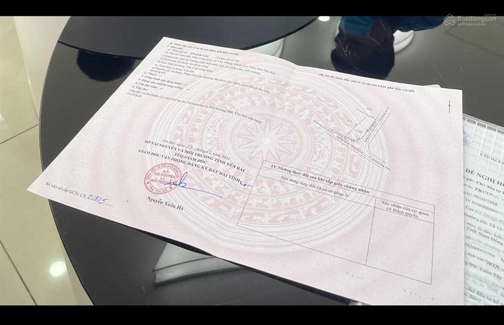 Chính chủ bán lô đất đẹp nhất dự án tnr lục yên, lô góc ngã 4 đường lớn