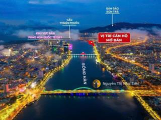 Chỉ 787 triệu sở hữu ngay căn hộ mặt tiền sông hàn, view pháo hoa, cho thuê 18tr/tháng, lãi suất 0%