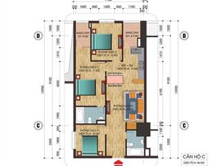 Cần bán căn 96m2 3 ngủ 2 vệ sinh tầng trung tòa ct1 chung cư c14 bắc hà  tố hữu  trung văn