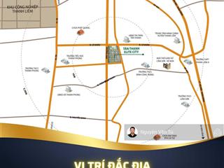 Mở bán đất nền liền kề đẹp nhất khu đô thị tân thanh elite city, giá hấp dẫn chỉ từ 16 triệu/m