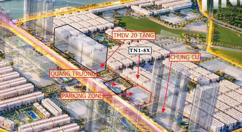 Cần bán căn shophouse tn1  đối diện chung cư  cạnh hồ 22,5ha