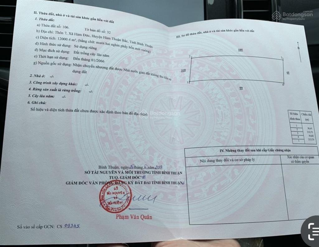 Cần bán đất chính chủ  đất trồng cây lâu năm