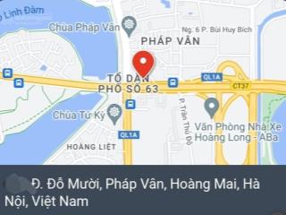 1 bất động sản mặt đường pháp vân  113 m2 có mặt tiền 15m2 tại vị trí gần ngã tư đắc địa