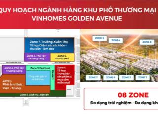 Suất ng shophouse dự án vinhomes golden avenue chỉ từ 1,8 tỷ(30%) cam kết thuê lại 16%/4 năm