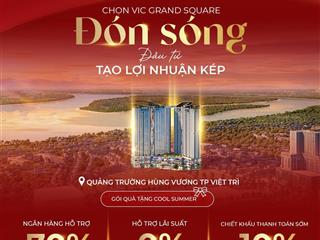 VIC Grand Square - Căn hộ cao cấp chuẩn 5 sao ngay tại quảng trường trung tâm TP Việt Trì