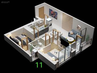 Bán căn 2 ngủ tầng cao bàn giao cơ bản khách tự làm nội thất theo sở thích