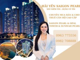 Hải Yến 0963775556 - Bán CH 4 PN nội thất mới, siêu đẹp - Saigon Pearl view sông, tầng siêu cao