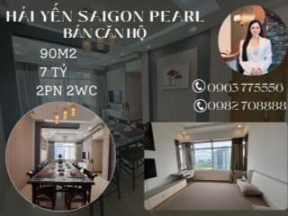 Hải Yến 0963775556 - bán căn hộ 2PN Saigon Pearl, nội thất đẹp, tầng siêu cao, view sông. Giá 7 tỷ