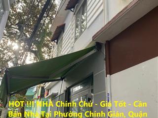 HOT !!! NHÀ Chính Chủ - Giá Tốt - Bán Nhà Tại Phường Chính Gián, Quận Thanh Khê, Đà Nẵng