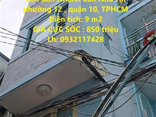 HOT !!! NHÀ Chính Chủ - Giá Tốt - Cần Bán Nhanh Căn Nhà Tại phường 12 , quận 10, TPHCM