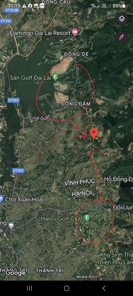 6500m2 mặt tiền đường bê tông xe công gần thung lũng thanh xuân và flamingo venus đại lải