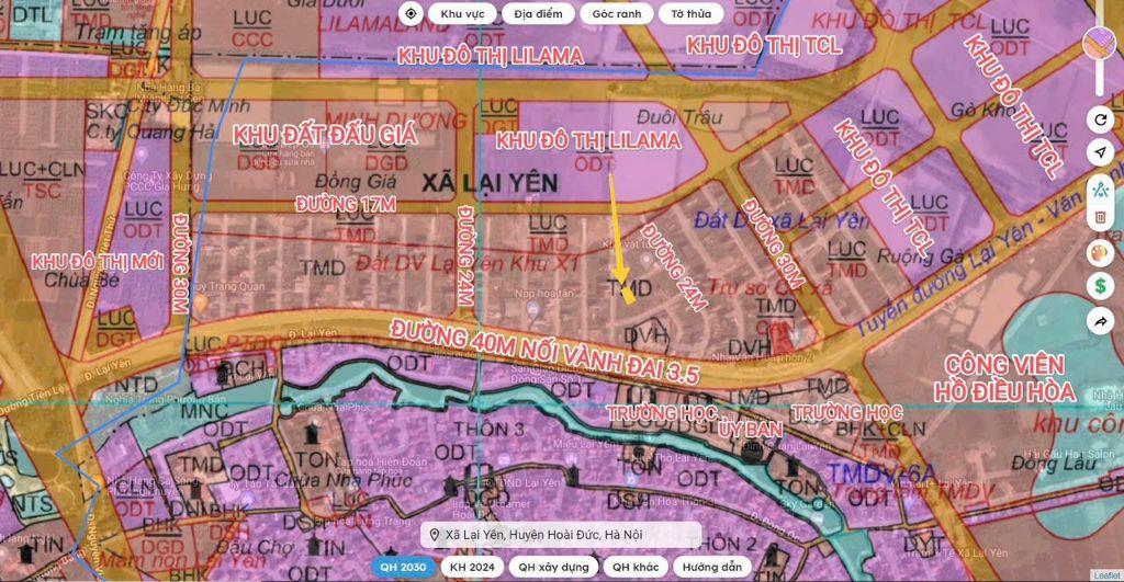 Hàng to – giá tốt ACE nhé: 146m2 Đất dịch vụ Lại Yên giá đầu tư chỉ 102 triệu/m2