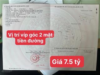 Lô biệt thự góc 2 mặt tiền khu dân cư vĩnh phú 1, gần sông sài gòn, sổ riêng, giảm giá