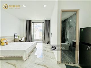 Cho thuê căn hộ mới  studio 38m2 ban công, full nt gần vòng xoay phạm văn đồng chỉ 7.700.000/th