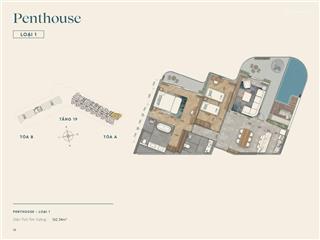 Penhouse góc còn 2 căn, 163m2, 2pn 2wc, view trực diện biển paronama, full nội thất chuẩn 5*