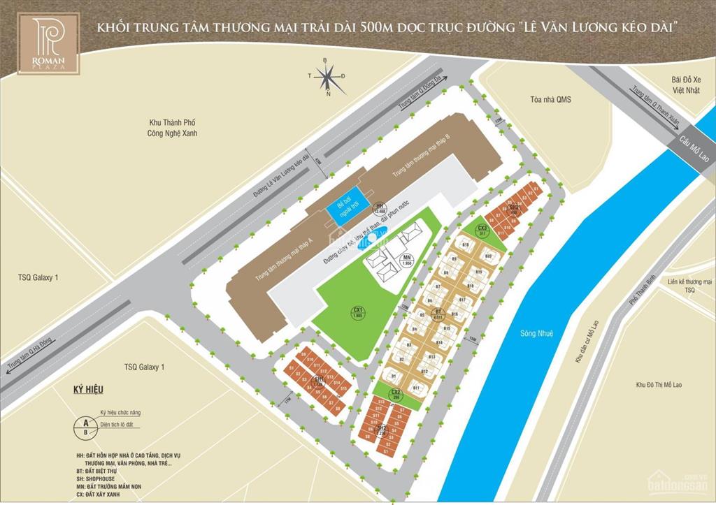 Bán lô góc biệt thự đẹp dự án, roman plaza hải phát, hàng hiếm! 0914 102 ***