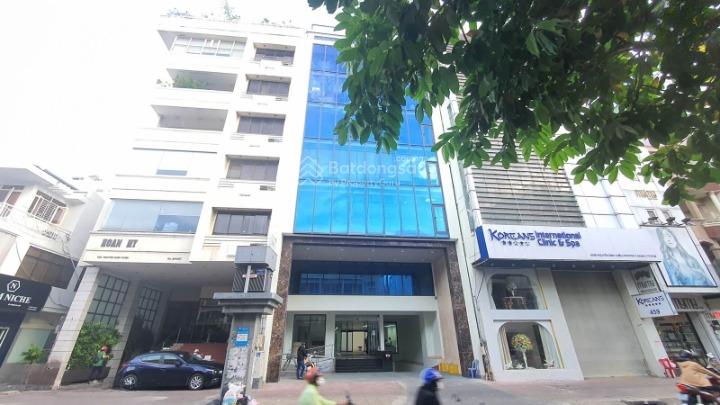 Cho thuê tòa nhà văn phòng nguyễn đình chiểu, phường 5, quận 3, dt 12x30m. hầm trệt 6 lầu.