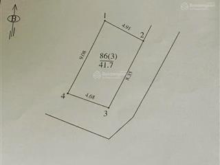 Chính chủ cần bán nhanh mảnh đất đa tốn, lô góc, ngõ ô tô thông, vào đất.
chỉ 4.05tỷ