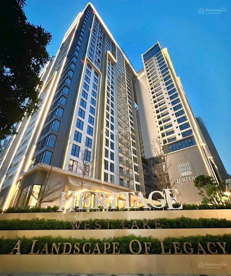 Siêu hot căn hộ 4pn, 4wc, 182m2, view thẳng hồ tây 34 tỷ tại heritage west lake