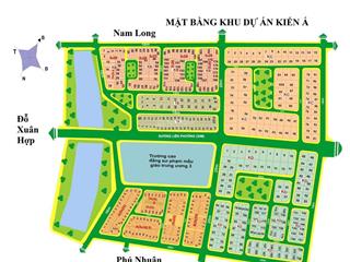 Bán đất nền kdc kiến á đường liên phường gần kề global city, dt 10x20 vị trí đẹp