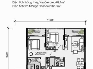 1 căn duy nhất kí hợp đòng mua bán với cdt, 89m2 2pn 2wc bao ô xe định danh.giá 5.4ty