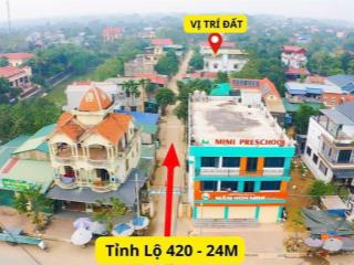 Cần tiền bán gấp lô đất cạnh uỷ ban xã bình yên giá 1tỷ200/lô, dt 120m2 cạnh trường đhqg