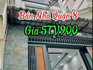 Hiếm bán nhà 4pn, 51m2 phường 1 quân 8 chỉ 5,9 tỷ