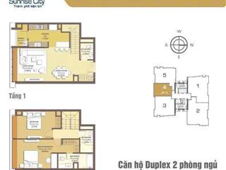 Cần bán căn hộ duplex 114,77m2 2pn tại sunrise city, quận 7 sổ hồng trao tay ngay.  0909 982 ***