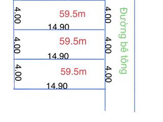 3 mảnh đất dt 59,5m full thổ cư tuy lai mỹ đức hà nội