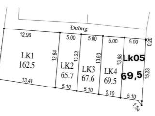 Chủ cần tiền bán gấp lô có hơn 6tr/m2.  ngay nguyễn dưỡng 0968 501 ***