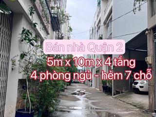 Bán nhà 4 tầng _ 51m2 _ 5m x 10 _ Nguyễn Duy Trinh _ Quận 2