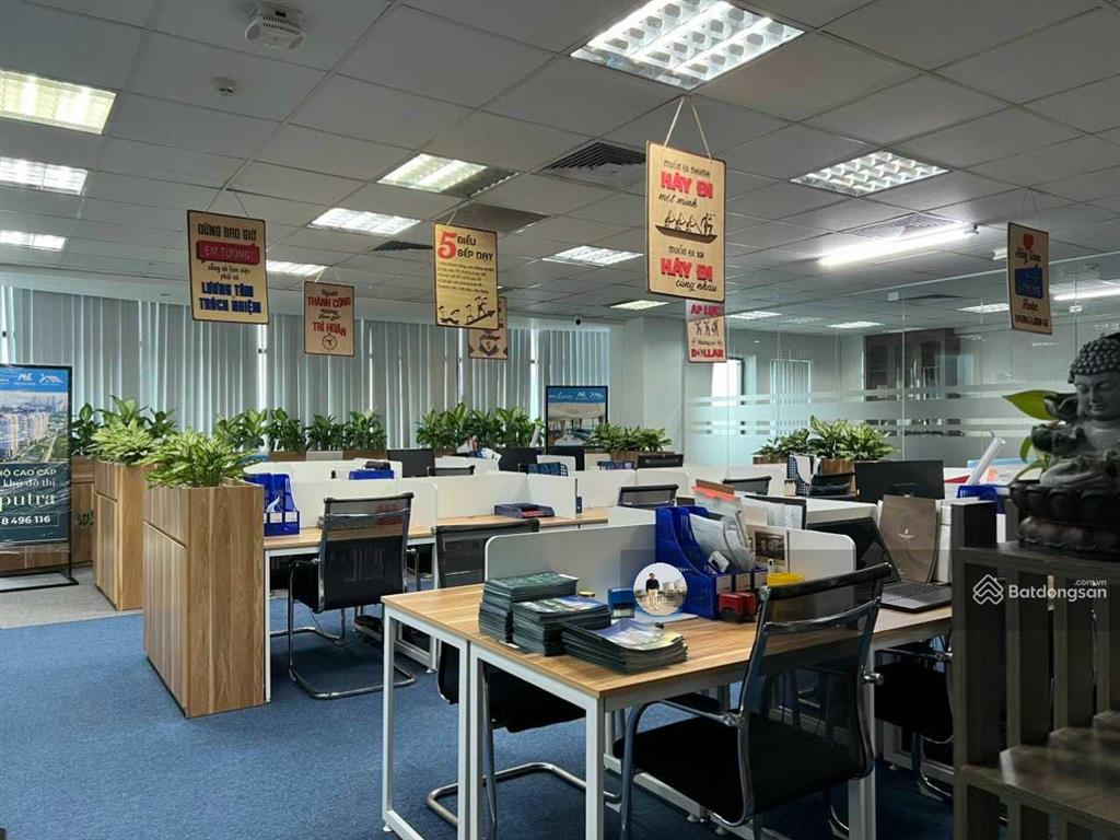 Sang nhượng văn phòng central field 219 trung kính 100m2  200m2  300m2 sẵn nội thất vào được luôn