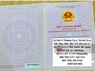 Liền kề mới. kđt xa la  hà đông. lô góc. 3 thoáng. vỉa hè rộng, 6 tầng. có ô chờ tm. mặt tiền 4,7m