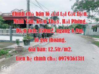 Chính chủ bán lô đất tại Cốc Liễn, Minh Tân, Kiến Thụy, Hải Phòng.
