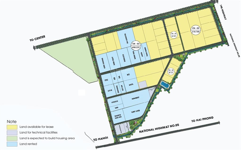 Cđt bán lô đất 1ha kcn minh quang, hưng yên tiếp giáp ql5 (hà nội  hải phòng)  giá 3,1 triệu/m²