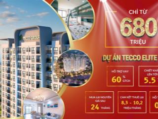 Bán cc 72m2, 2pn, 2vs tại tecco elite city thịnh đán, thái nguyên, cam kết thuê, giá siêu hời 1,5tỷ