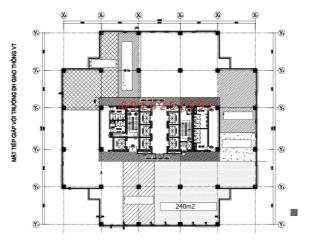 Cho thuê sàn văn phòng 240m2 tại tòa nhà icon4, sẵn sàng bàn giao