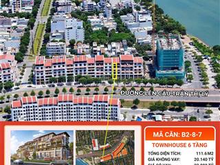 Suất ngoại giao giá gốc cđt  cặp townhouse b287 và b288 sun cosmo residence đà nẵng