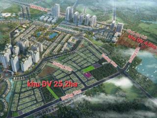 - Bán lô đất sổ đỏ 1050 có diện tích 130,9m đường rộng 16,5m ở khu đất dịch vụ 25,2ha Vân Canh