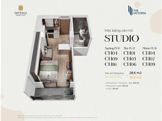 Quỹ căn studio tại the victoria . sô lượng có hạn giá hợp lý . nhanh tay kẻo hết . đủ 3 toà