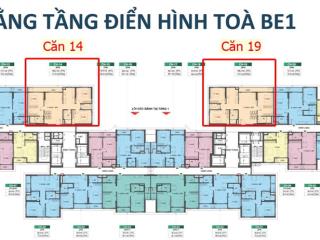 Qũy độc quyền căn 3pn 108m2 tòa be1 ban công đông bắc căn số 19 tầng 5,13,16 có chiết khấu 7%