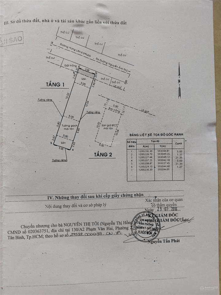 Bán gấp nhà hẻm xe hơi 6m  113m2  4pn  bà điểm