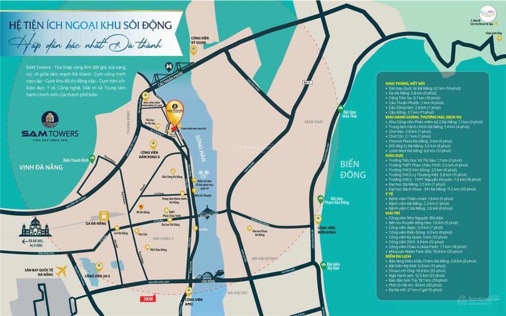 Vốn chỉ 2,4tỷ(30%) sở hữu ngay căn góc 84m2, 2pn sam towers view trọn sông hàn  xem pháo hoa diff