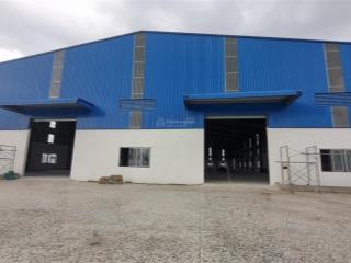 Cho thuê kho mới 4500m2 giá rẻ gần kcn tân đức mở rộng. pccc tự động, trạm hạ thế. giá 55k/m2