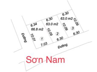 Đất hạp lĩnh, sơn nam, tp bắc ninh, 63m2, mặt tiền siêu rộng 6.3m, giá chỉ 1.4x tỷ